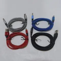 ❤️USB Type Cケーブル 1m 4本セット 急速充電 データ転送 耐久