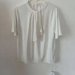 新品　未使用　リボン付き 半袖ブラウス