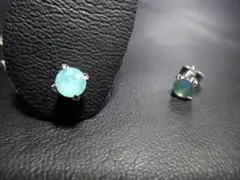 "パシフィック オパール" クリスタル マグネット イヤリング（ピアス風