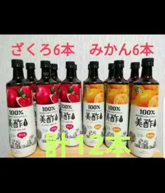 CJフーズミチョざくろu0026みかん 900ml希釈タイプ 各6本 計12本