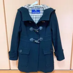 BURBERRY BLUE LABEL バーバリー ダッフルコート 黒 36