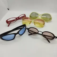 サングラス　伊達メガネ　5点セット