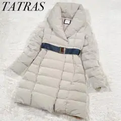 美品✨ TATRAS エグレッタ ダウンコート ショールカラー ベージュ 01