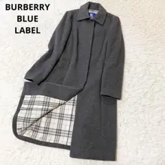 美品♡ バーバリーブルーレーベル アンゴラ混 ステンカラーコート 40 グレー