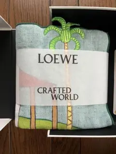 箱無し　LOEWE ロエベ　タオルハンカチ クラブテッドワールド 新品未使用 ロエベ LOEWE クラフテッド ワールド展 タオル