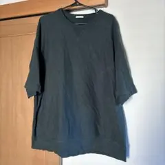 GU 半袖スウェットシャツ　ビッグシルエット　緑サイズXXL