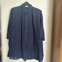 SALE‼️Plantation ネイビー 七分袖シャツ M