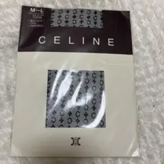CELINE マカダム　トリオンフ　柄　ストッキング M〜L
