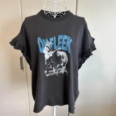 niko and... アソートフリルロックTEE チャコールグレー　スミクロ