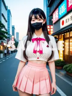 制服 A4 ポスター AI 美女 地雷系 グラビア セクシー 可愛い n798