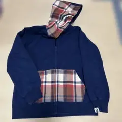 BAPE KIDS パーカー 140サイズ ネイビー