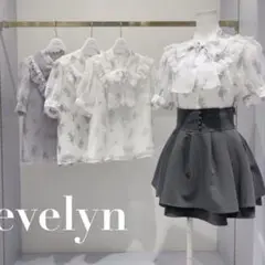 【新品未使用】evelyn 花柄レースフリルBS