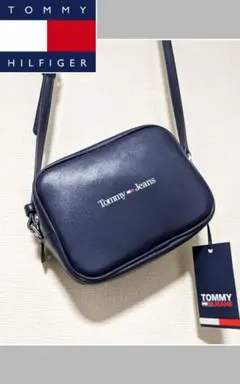 【TOMMY HILFIGER】ショルダーバッグ/無地/レザー/ロゴ/新品