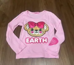 EARTHMAGIC 【アースマジック】ピンク長袖カットソー 120
