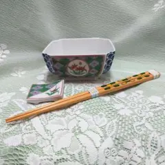 有田焼　清秀　小鉢　箸置　5客セット　箸付