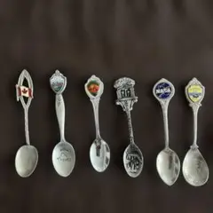 アメリカ　カナダ　スーベニアスプーン6本