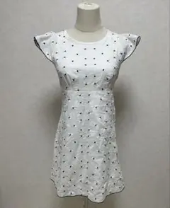lissi Boutique リージーブティック 花刺繍 ミニワンピース F