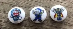 ハットリくん　パーマン　ドラえもん　ボタン　ダイソー　フィクシーズ
