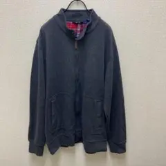 ランズエンド　ニットフルジッパー　XXLサイズ　グレー