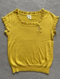☆美品☆DRAWER ドゥロワー カシミヤ フリル カットソー☆