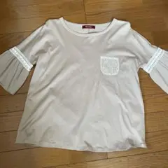 MaxMara レースポケット ベージュ五分袖