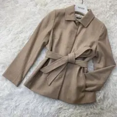大きいサイズ 23区 ウール ジャケット コート 44 ベルト