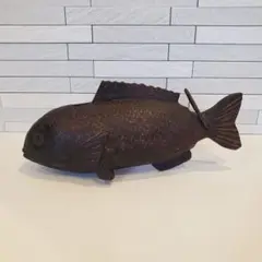 【値下げ】囲炉裏　飾り　自在鉤　魚　昭和　レトロ　木 Amazon.co.jp: 囲炉裏 自在鉤 飾り 鯉 魚 木彫 古道具 : ホーム