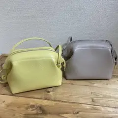 atRise アットライズ ショルダーバッグ ミニ グレージュ ミモザ