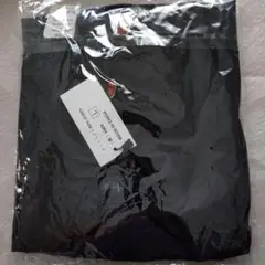 黒 Ｌサイズ フェイクボタンTシャツ