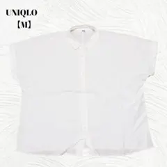 美品✨️UNIQLO　ユニクロ【M】とろみ素材　半袖　シャツ　ブラウス　春・夏