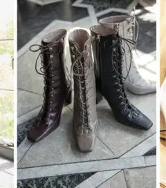 Lace-Up Ankle Boots 新色 2022