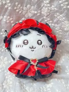 10cm ちびぐるみ ぬい服 フリルドレス＆ヘッドドレスセット ゴシック風