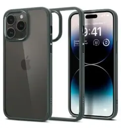 大特価⭐iPhone14Pro スマホケース TPU素材 グリーン フィルム付き