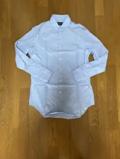 【未使用品】KAMAKURA シャツ青ドレスシャツ(トーマスメイソン生地)