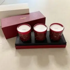 新品♡ カルティエ Cartier アロマキャンドル　3個セット 非売品 CARTIER カルティエ ノベルティ アロマキャンドル 3個セット 新品