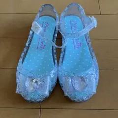 キラキラサンダル　ビニール　プリンセス　ガラスの靴　18センチ