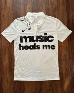 music heals me ホワイト Lサイズ