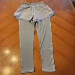 グレー　パンツ付きレギンス
