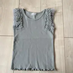 branshes ブランシェス　フリルテレコタンクトップ100