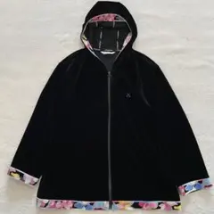 LEONARD 花柄 ブラック パーカー LEONARD 花柄 ブラック パーカー