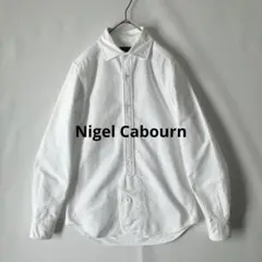 【秋物】Nigel Cabourn ナイジェルケーボン ホワイト長袖シャツ 46