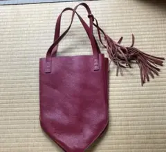 赤レザーバッグ
