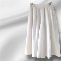 Emsexcite 　ワイドパンツ　ガウチョ　タック　アイボリー　Mサイズ