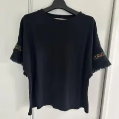 レイカズン　半袖カットソー　黒色