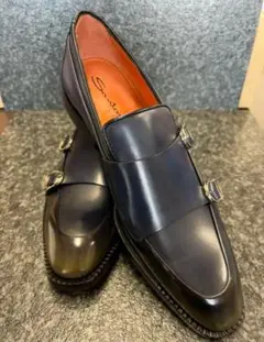 【新品未使用】Santoni サントーニ メンズ/ダブルバックル シューズ 7