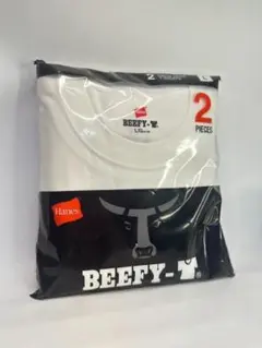 0198 BEEFY-T 綿100% ヘビーウェイトT 白 Lサイズ 2枚セット