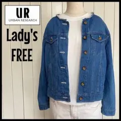 URBAN RESEARCH アーバンリサーチ ノーカラーデニムジャケット