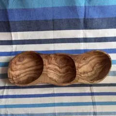 オリーブの木　３つの仕切りに何入れよう　約33cm
