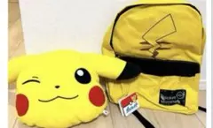 ピカチュウ ナップザックとクッションセット