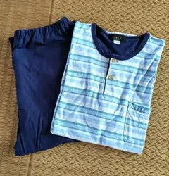 【DAKS ダックス】半袖 コットン製ストライプルームウェア ⭐️